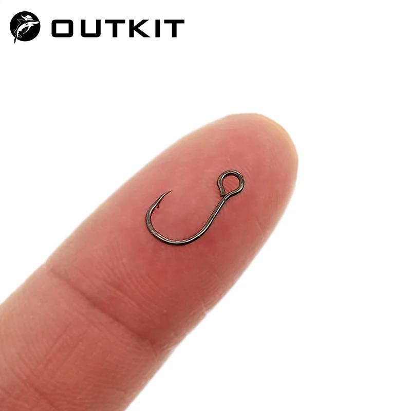 Fishing Hook Barbless - OUTKIT 12pcs สําหรับตกปลา Lure อะไหล่ตะขอเดี่ยวปลา Lure