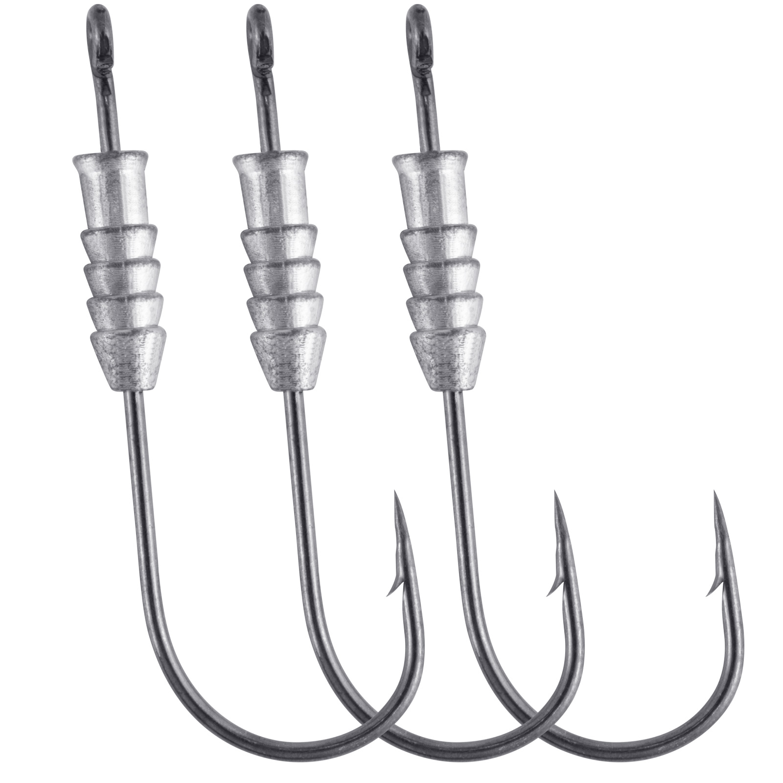 Fishing Hook Offset - ตะขอเหยื่อถ่วงน้ำหนักสำหรับตกปลา5/10ชิ้นตะขอเหยื่อเหยื่อแบบเบสสำหรับตกปลาพลาสติกชนิดนิ่มตะขอหัวจิ๊กน้ำจืดน้ำเค็ม4G 5G 8G