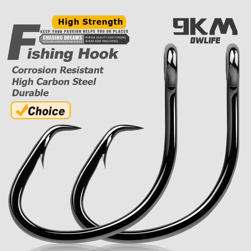 Fishing Hook Barbless - 9KM ตะขอวงกลม 25 ~ 50 ชิ้นตะขอตกปลาน้ําเค็ม