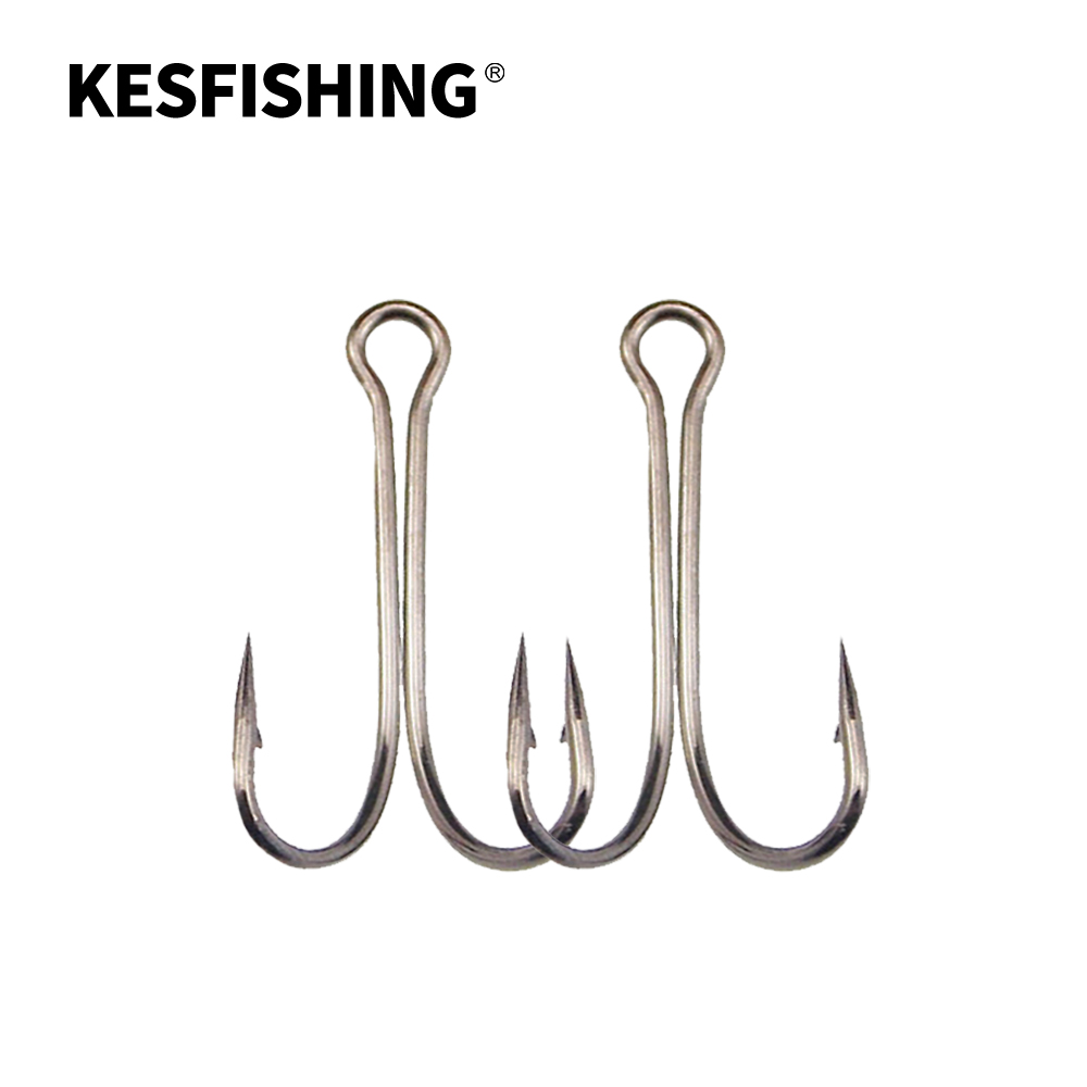 Fishing Hook Offset - KESFISHING ตะขอเบ็ดตกปลาแบบไม่ติดตะขอคู่ สำหรับเหยื่ออ่อนและเหยื่อปลอมรูปกบ อุปกรณ์ตกปลาสำหรับปลาแบสและปลาไพค์