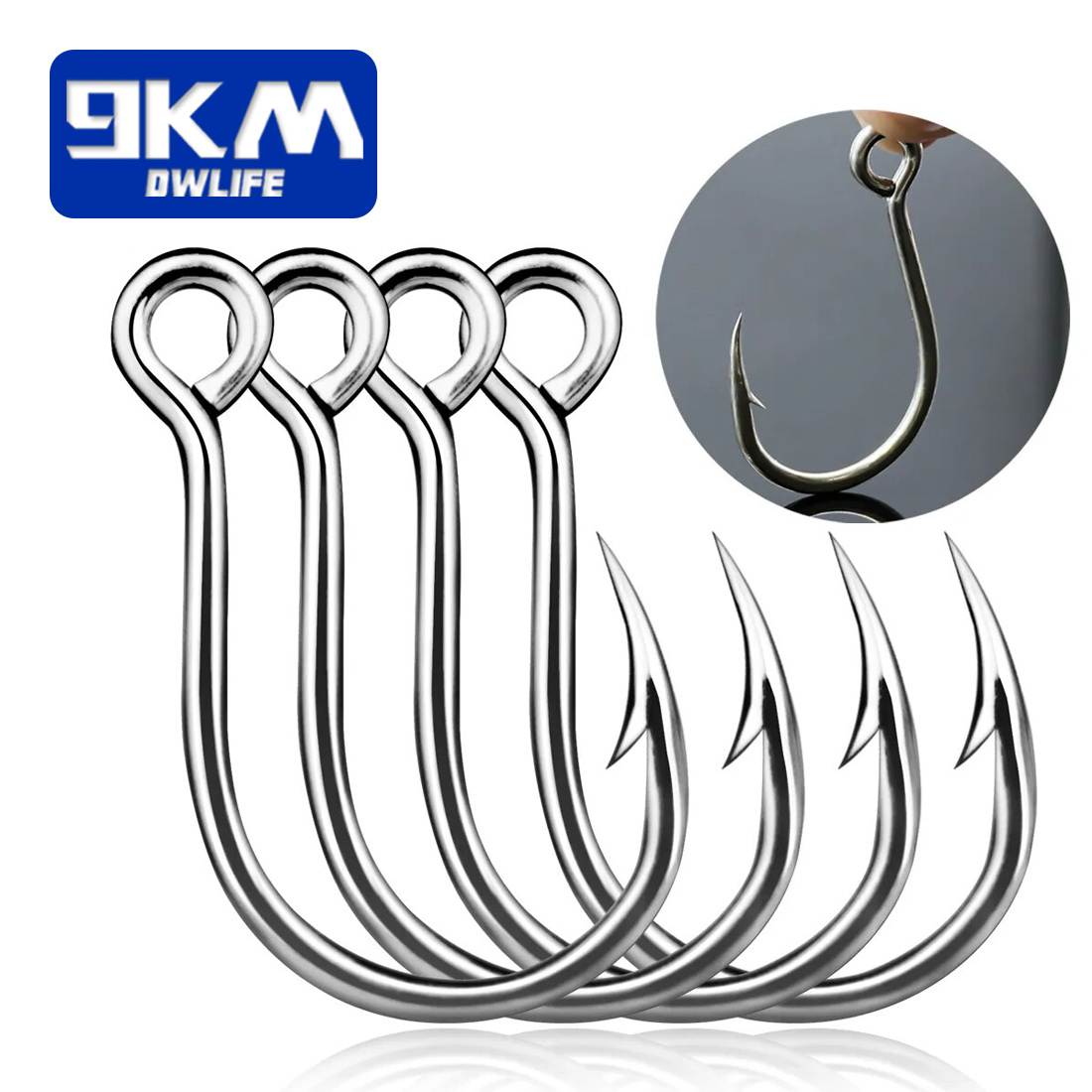 Fishing Hook Barbless - ตะขอตกปลา 9KM 25 ชิ้น Jig Hook