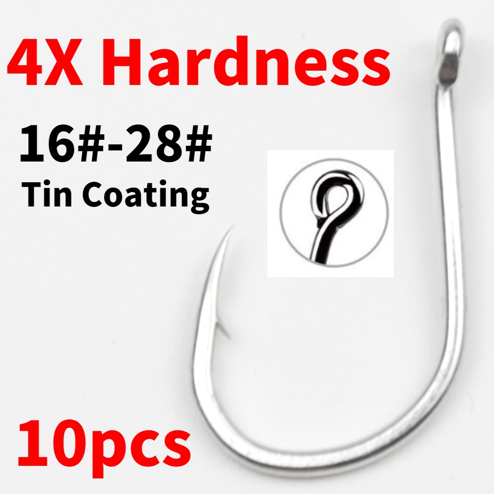 Fishing Hook Assortment - สําหรับปลาใหญ่ตะขอตกปลาหนามสูงเหล็กคาร์บอนปลาคาร์พวงกลมเดี่ยว Offset Fishhooks Sea เครื่องมืออุปกรณ์ Tackle