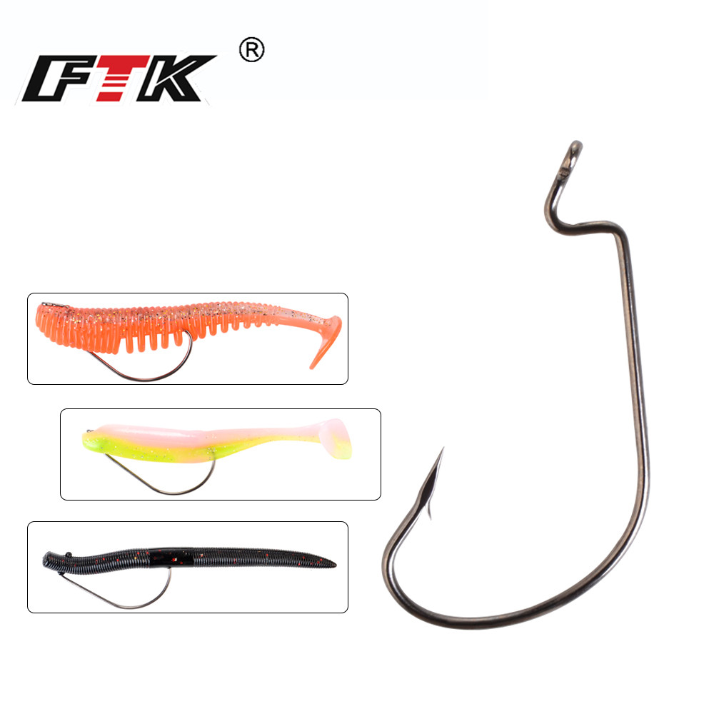 FTK 12-20PCS Offset ตะขอตกปลาเ - Fishing Hook Offset บทวิจารณ์และราคา