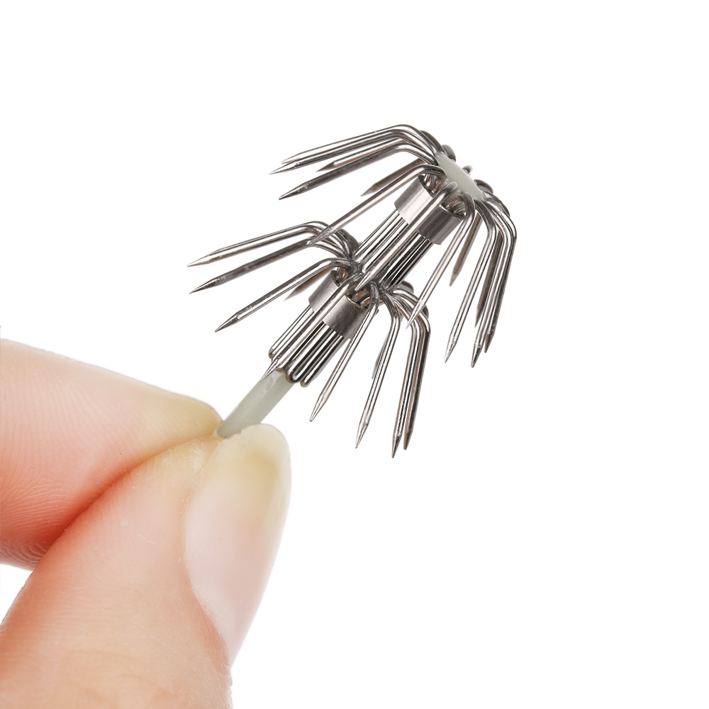 ตะขอตกปลาสแตนเลสสองชั้น5ชิ้นร่ - Fishing Hook Offset บทวิจารณ์และราคา