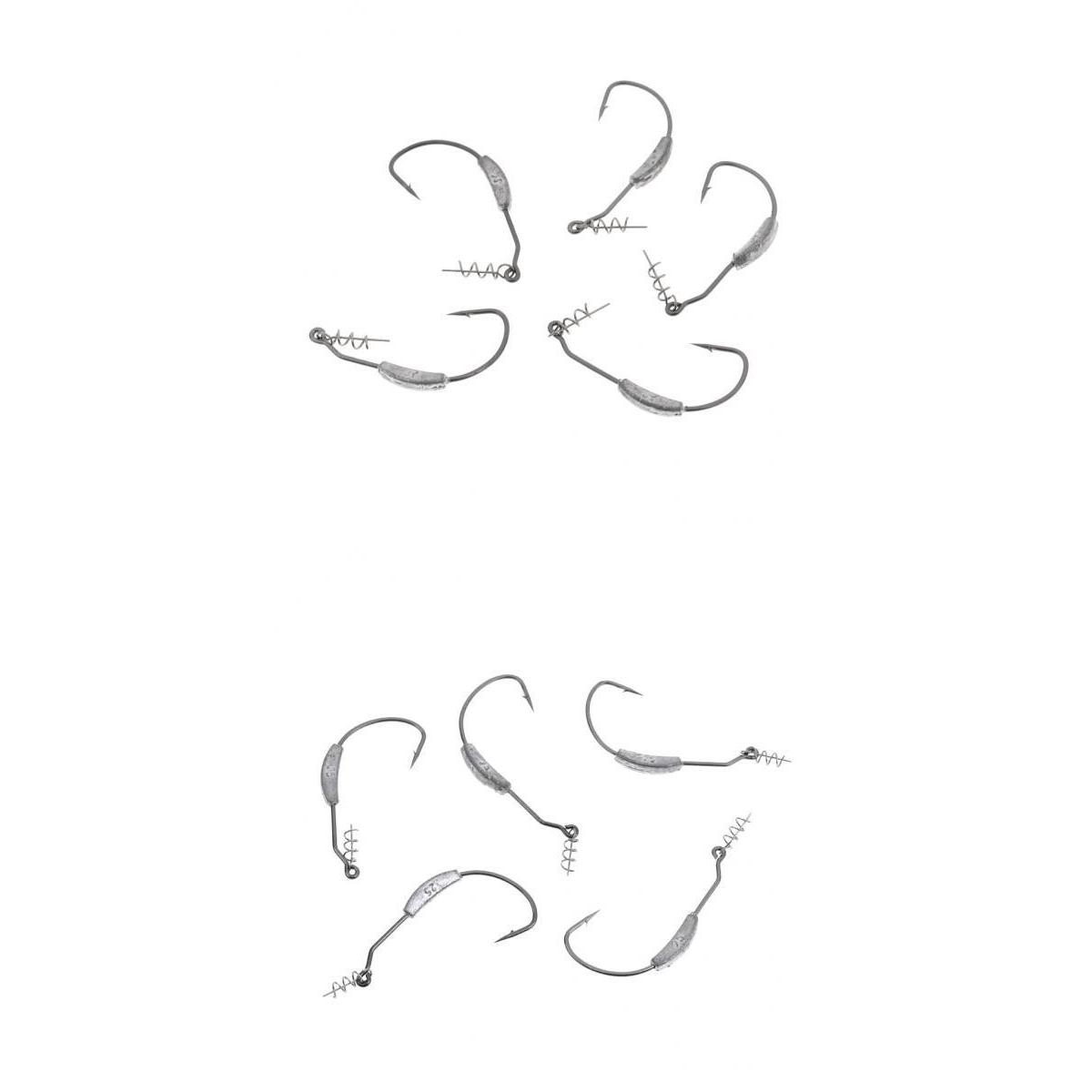 ชุดเบ็ดตกปลาแบบสปริงไร้กิ่งก้า - Fishing Hook Weedless บทวิจารณ์และราคา