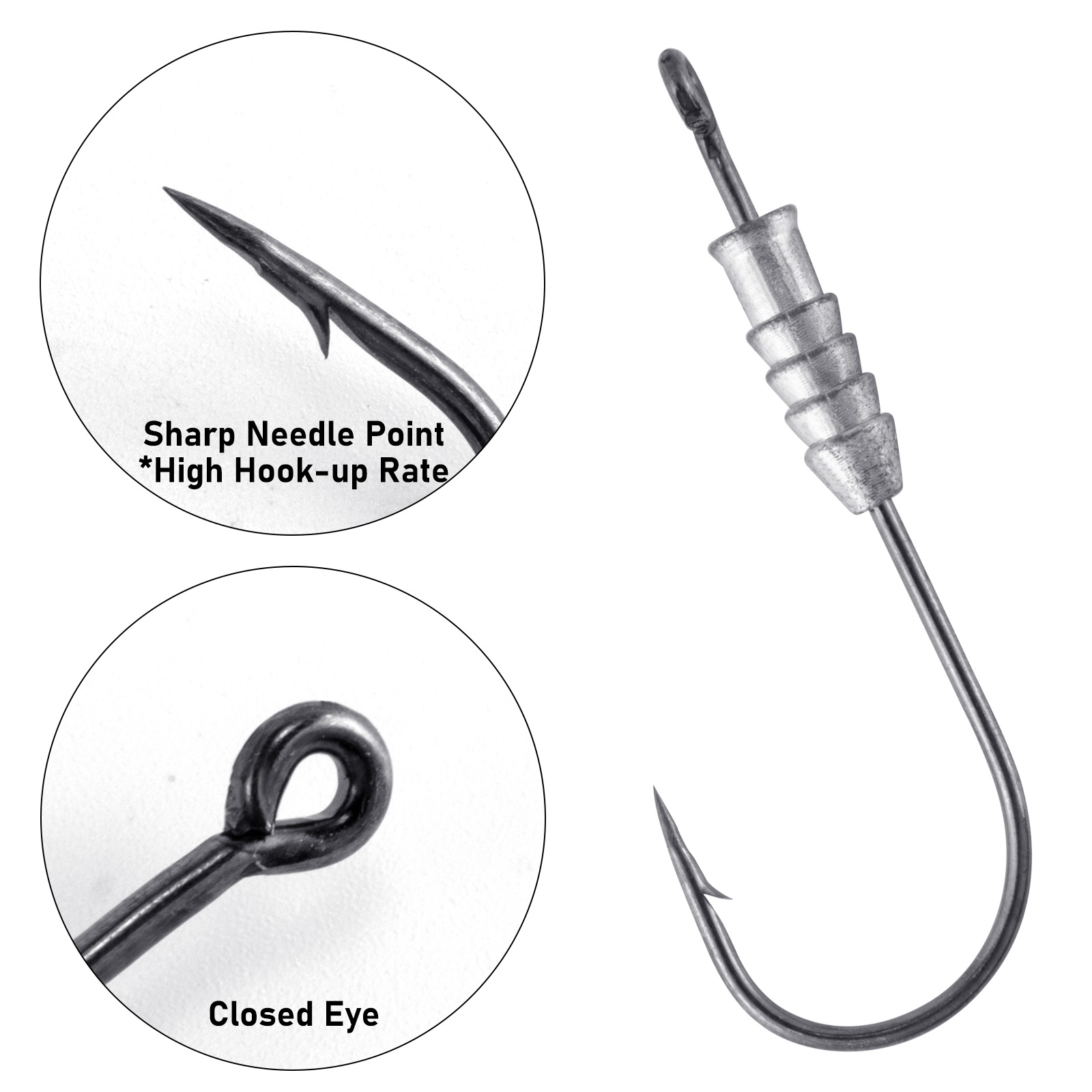 ตะขอเหยื่อถ่วงน้ำหนักสำหรับตกป - Fishing Hook Offset บทวิจารณ์และราคา