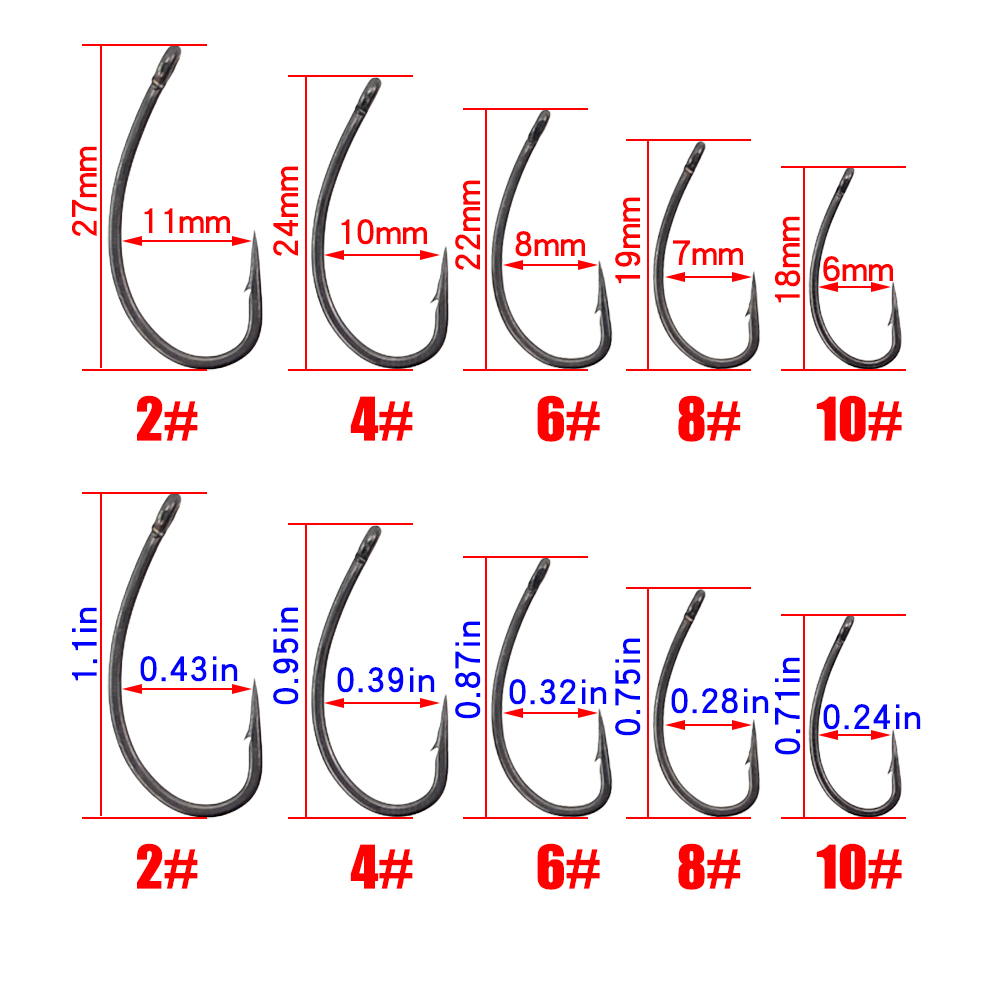 Hirisi 30x ปลาคาร์พตะขอตกปลา E - Fishing Hook Barbless บทวิจารณ์และราคา