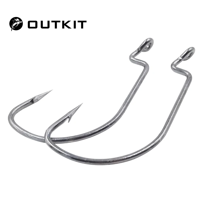 OUTKIT 10 ชิ้น/ล็อตเหล็กคาร์บอ - Fishing Hook Assortment บทวิจารณ์และราคา