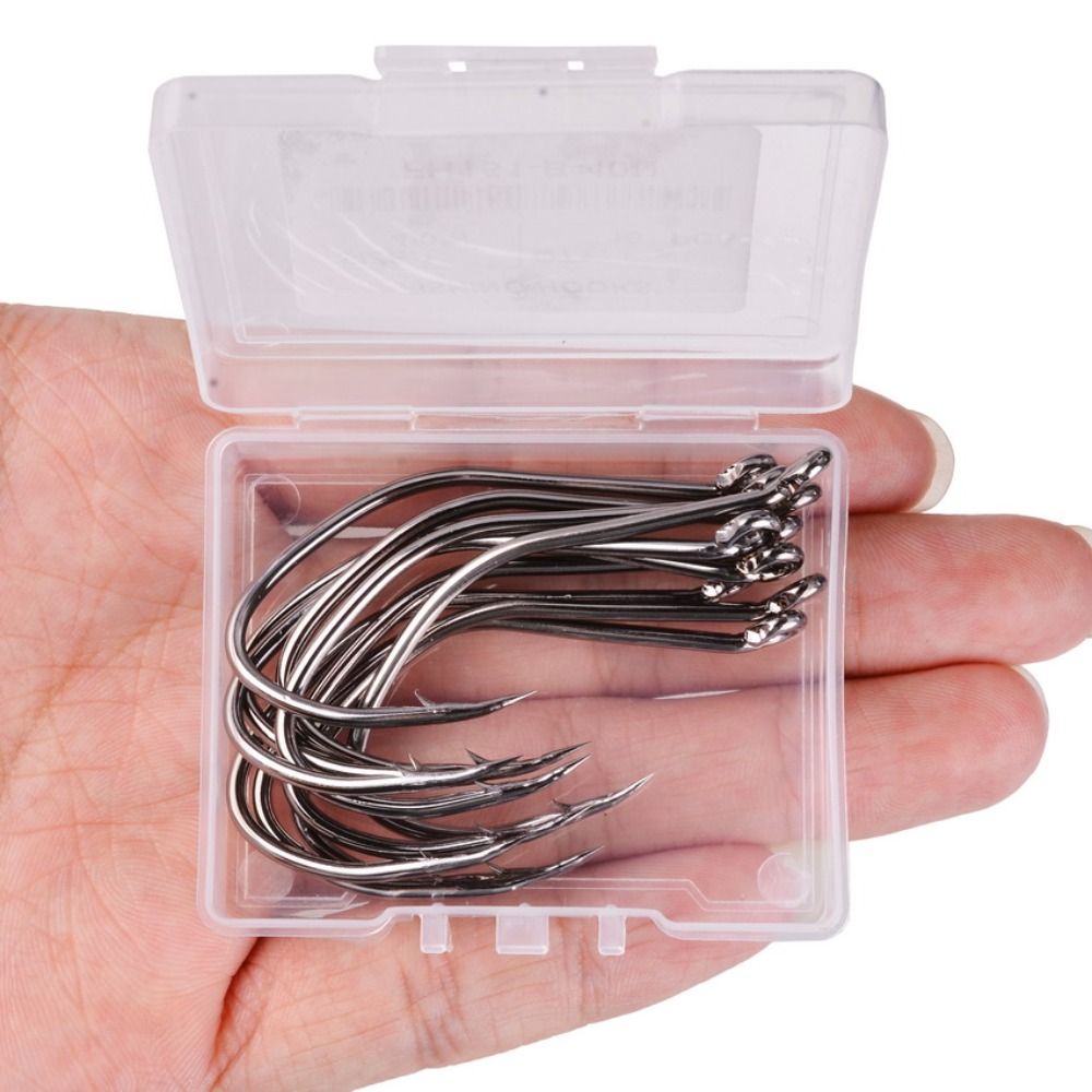 เบ็ดตกปลาปลาดุก10ชิ้น/กล่องเบ็ - Fishing Hook Offset บทวิจารณ์และราคา