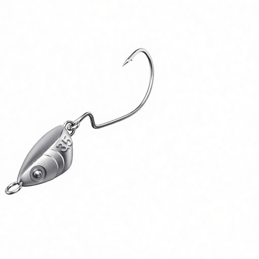 หัวจิ๊กพร้อมตะขอแบบไร้กิ่งก้าน - Fishing Hook Weedless บทวิจารณ์และราคา