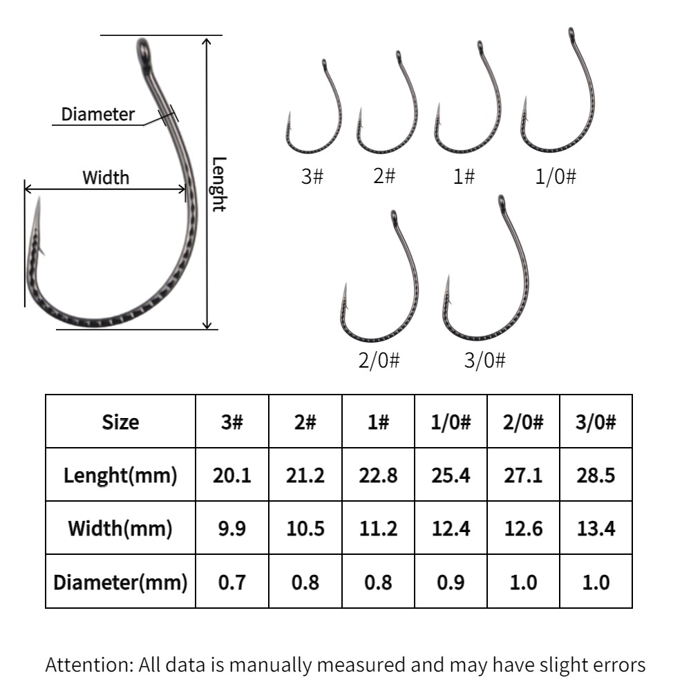50pcs Wacky Hooks สูงคาร์บอนเห - Fishing Hook Offset บทวิจารณ์และราคา