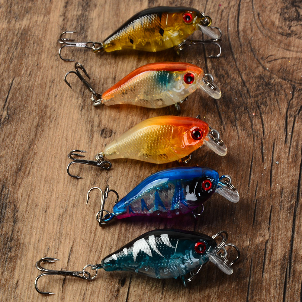 เหยื่อตกปลาแบบลอยน้ำ 5 ชิ้น เห - Fishing Hook Treble บทวิจารณ์และราคา