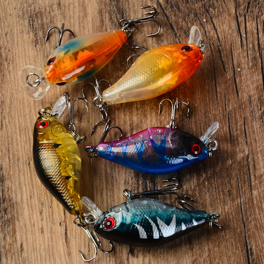 เหยื่อตกปลาแบบลอยน้ำ 5 ชิ้น เห - Fishing Hook Treble บทวิจารณ์และราคา