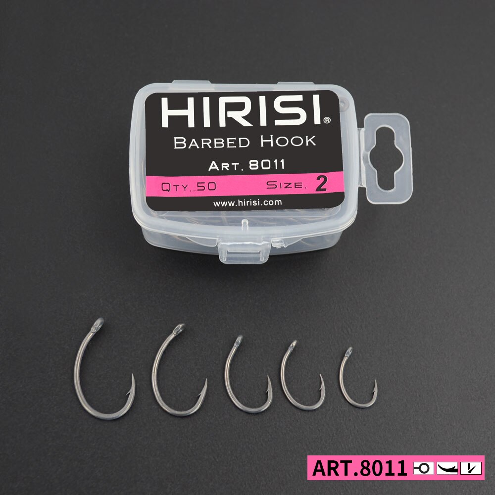 Hirisi ปลาคาร์พตะขอตกปลา 50 ชิ - Fishing Hook Barbless บทวิจารณ์และราคา