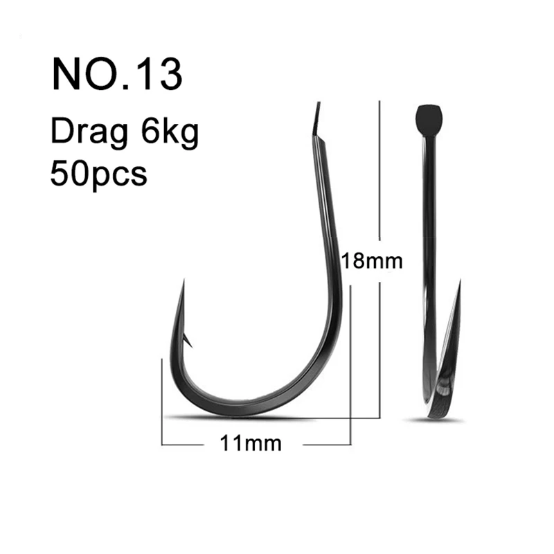 50PCS ตะขอตกปลาขนาดเล็กเหล็กคา - Fishing Hook Barbless บทวิจารณ์และราคา